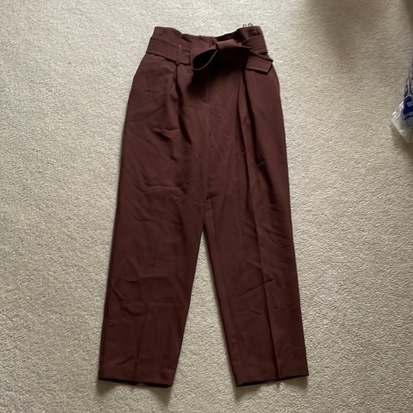 Topshop brown peg leg trouser - Picture 3 of 4